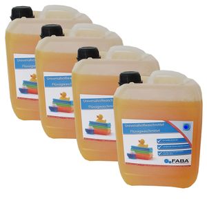 20 L Flüssigwaschmittel Konzentrat orange frisch GRATIS Ausgießer 4 x 5 L