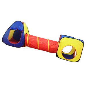 Spielzelt +Tunnel +Bällebad 260 x 70 x 70cm Indoor-Outdoor-Pop-up-Zelt Kinder Wunderbares Spielzeug Geschenk