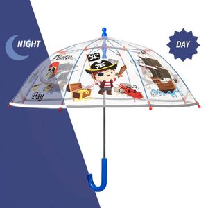 Perletti Regenschirm PIRAT transparent reflektierend