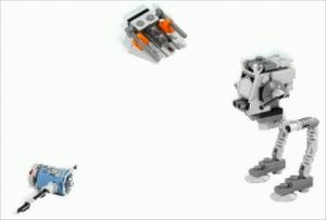 Lego Star Wars Mini Bausatz 4486  AT-ST + Snowspeeder
