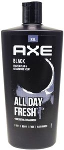 AXE Duschgel BLACK 700ml XXL-Flasche 3-in-1 Shampoo Birne Zedernholz Shower Gel