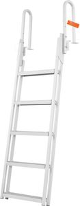 Aluminiowa drabinka kąpielowa na rufę - drabinka do łodzi 455x635x1965mm - do łodzi i doków