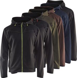 Blakläder Hoodie mit Reissverschluss 3363, Farbe:schwarz/grau, Größe:XL