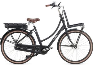 Popal Elektrische Transportfahrräder Daily Dutch Prestige-E 28 Zoll 53 cm Damen 7G Hydraulisch Scheibenbremse Mattschwarz