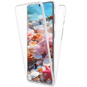 NALIA Klare 360-Grad Schutzhülle kompatibel mit Samsung Galaxy S24 Plus Hülle, Transparenter Rundum-Schutz mit harter Rückseite, Silikon-Rahmen & Front-Cover, Beidseitig Anti-Gelb Durchsichtig Robust