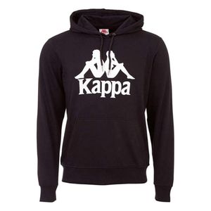 Kappa Unisex Hooded Sweatshirt Pullover Hoody 705322 Schwarz, Bekleidungsgröße:L