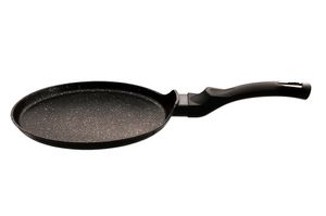 Berlingerhaus Pan für Pfannkuchen mit Marmoroberfläche 28 cm Schwarz Silber Kollektion BH-7137