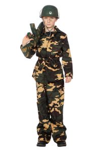 W3104-164 camouflage Kinder Soldat Armeeanzug Soldatenuniform Gr.164