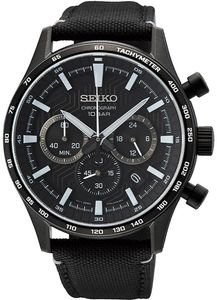 Pánské hodinky Seiko SSB417P1 Chronograph Black