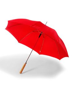 Printwear Deštník s tyčí Automatický deštník s dřevěnou rukojetí SC4064 Red Ø cca 103 cm