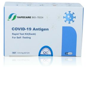 10 Stück SAFECARE-BIOTECH Covid-19 Laien Schnelltest Selbsttest Sars-Cov-2 Antigen Test Kit BfArM AT006/22