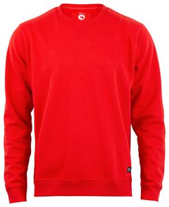 Stark Soul®  Sweatshirt, Rundhals-Sweater – Pullover, Uni, Innen angeraut, Farbe: Rot, Gr: M
