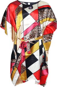 TEXEMP Damen Strandkleid Kaftan Maxikleid Kleid Tunika Sommer | B203 - Modell 1 - 1 Stück