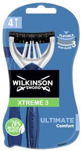 Wilkinson Xtreme 3 Ultimate Comfort Einwegrasierer, 4er Pack