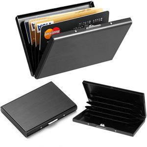 INF RFID-Kartenhalter mit 6 Kartenfächern Schwarz