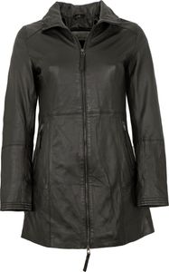 7eleven - Damen Ledermantel Longjacke Lammnappa schwarz : 38 7eleven - Damen Ledermantel Longjacke Lammnappa schwarz : 38