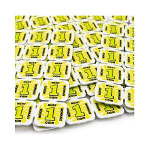 CombiCraft Eventchips bzw. Brechbare Wertmarken mit gelbem Aufdruck -1000 Stück