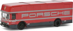 Schuco 452668000 Mercedes Benz LKW "Porsche" Renntransporter rot/grau Maßstab 1:87 Modellauto