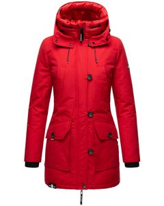 Navahoo Damen Jacke Regen Mantel Wasserdicht Freezestoorm Rot 36 - S