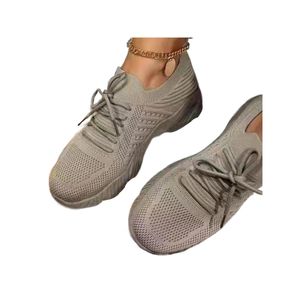 Damen Turnschuhe Sneaker Atmungsaktiv Mesh Sportschuhe Comfort Laufschuh Wandern Wanderschuhe Khaki,Größe:EU 40