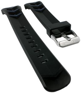 Calypso Uhrenarmband | Kunststoff glatt schwarz/blau Modell K5730/2