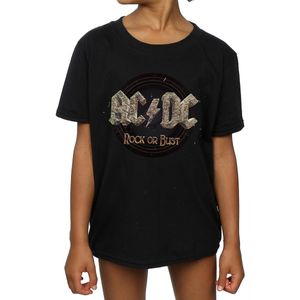 AC/DC - "Rock Or Bust" T-Shirt für Mädchen BI566 (152-158) (Schwarz)