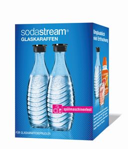Sodastream 2 balení skleněných karaf na vodu 0,6 l s rozprašovačem Crystal