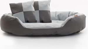 Hundebett Hundekissen Hundekorb 110x80x23 cm Haustierbett Hundesofa Grau