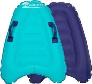 KAHOO Aufblasbares Bodyboard mit Griffen, 52x14x70cm,Tragbares Bodyboard Schwimmbrett Faltbares Surfboar