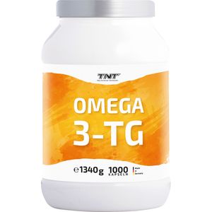 TNT Omega 3-TG Fischöl in natürlicher Triglycerid-Form. Wirkt entzündungshemmend 1000 Kapseln ohne Geschmack
