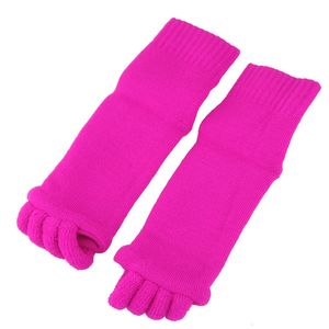 AGIA TEX Germany Zehenspreizer Socken gegen Hallux Valgus  Zehentrenner Entspannung der Füße für Damen, Herren & Kinder Farbe Pink