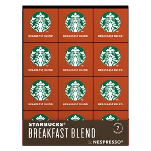 Starbucks Breakfast Blend 12er Set, Medium Roast, Röstkaffee, Nespresso kompatibel, Kaffeekapseln, 12 x 10 Kapseln
