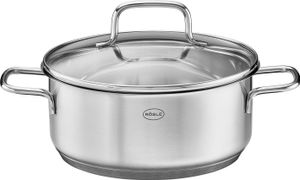 Rösle Bratentopf Basic Line Ø 20 cm Edelstahl, mit Glasd