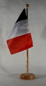Tischflagge Frankreich 25x15 cm mit Holzständer