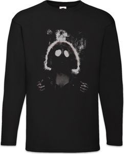 Urban Backwoods Gasmask Woman, Langarm T-Shirt, Farbe: Schwarz, Größe: S