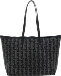 LACOSTE Schultertasche Shopper Shopping Bag Mono Noir Beige schwarz LACOSTE Schultertasche Shopper Shopping Bag Mono Noir Beige schwarz