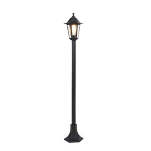 QAZQA - Klassisch I Antik Romantische Laterne schwarz IP44 - New Haven I Außenbeleuchtung - Kunststoff Länglich - LED geeignet E27