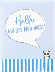 Goldbuch Babytagebuch "Hallo - Ich bin neu hier", hellblau, 44 illustrierte Seiten, ohne Pergamin