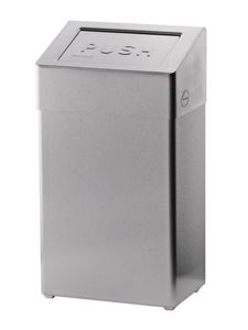 Ophardt SanTRAL ABU Abfallbox in 2 versch. Größen, Farbe:Edelstahl.weiß. pulverbeschichtet, Fassungsvermögen:20L