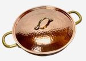 "CopperGarden®" Kupferpfanne ø24 cm | Griffe & Deckel | verzinnt