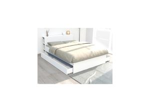 Bett mit Stauraum EUGENE - 160x200cm - Weiß
