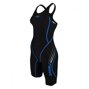 ZAOSU Wettkampf-Schwimmanzug Z-Black - FINA Swimsuit für Mädchen und Damen, Farbe:schwarz/blau, Größe:176 / 36