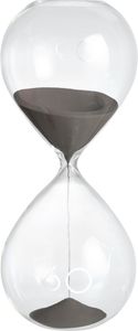 Mascagni Sanduhr 60 Minuten, Glas, Grau, 29,6 x 10 x 10 cm