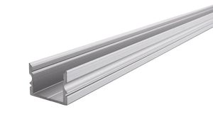 Reprofil AU-02-15 hohes U-Profil für 15 - 16,3 mm LED Stripes, Silber-matt, eloxiert, 2000 mm