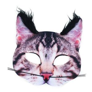 Maska zvířecí maska kočka maska látková maska kočka pro děti od 3 let
