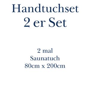 2er Set Saunatuch Saunatücher Tücher 80cm x 200cm Frottee 100% Baumwolle 500g/qm, Farbe:Gelb