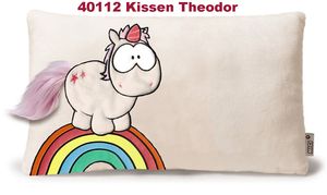 Nici 40112 Kissen Einhorn Unicorn Theodor rechteckig 43x25cm Plüsch Pillow