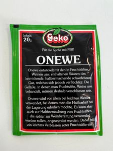 Geko Onewe - Konservierungsmittel 5 x 20g