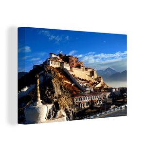 OneMillionCanvasses® Malba na plátně Nástěnná malba na plátně - Palác Potala v ranním slunci v Číně - 120x80cm