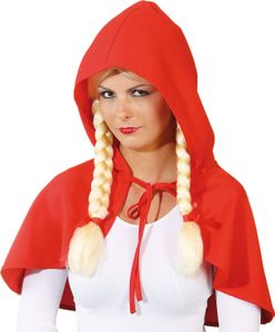 Märchenhaftes Cape mit Kapuze rot Märchenhaftes Cape mit Kapuze rot